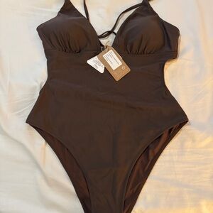 Chic Chocolate One-Piece Swimsuit